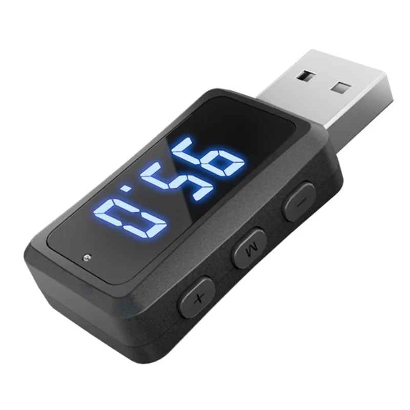 Bluetooth 5.3 Car FM Transmitter – USB, Hands-Free, LCD Car FM Transmitter Babs