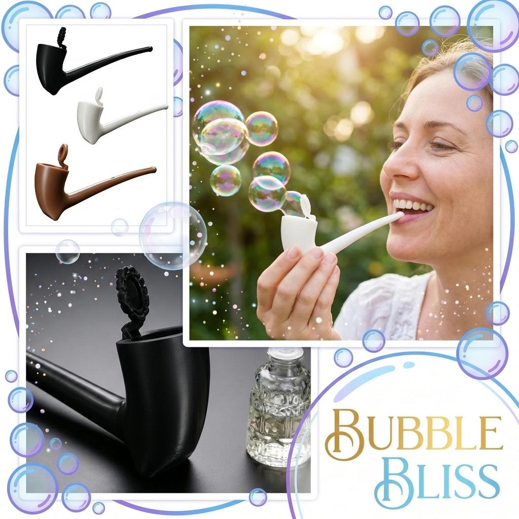 Vintage Wizard Pipe Bubble Maker – Retro Novelty Toy & Gift Novelty Bubble Toy Babs