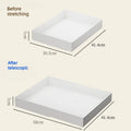 Plastic Retractable Storage Drawers – Cabinet Organizer Drawer Organizer Babs White One