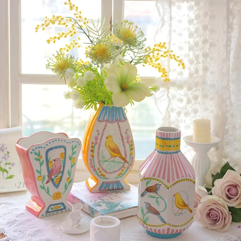 Modern Ceramic Vase – Luxury White Flower Vase for Home Décor Decorative Ceramic Vase Babs
