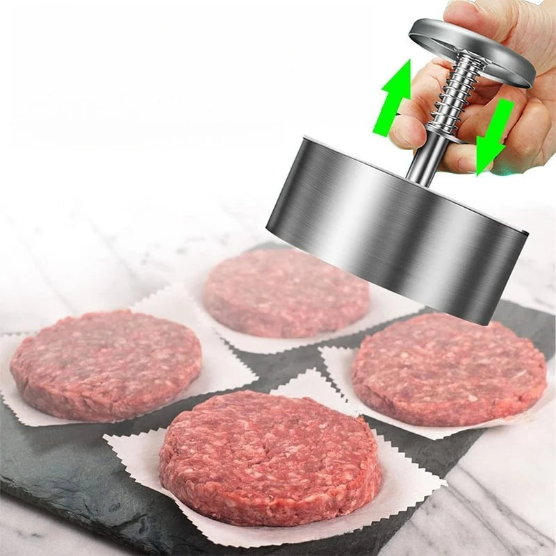 Stainless Steel Burger Patty Press & Rice Ball Mold Burger Patty Press Babs