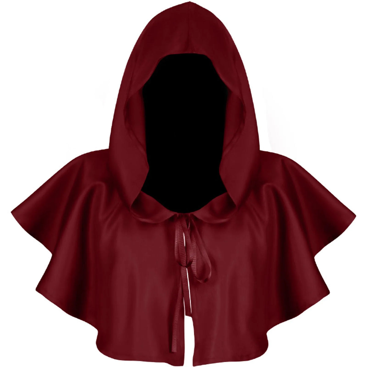 Medieval Hooded Cloak Cape – Halloween Monk Priest Costume Halloween Costume Cape Babs