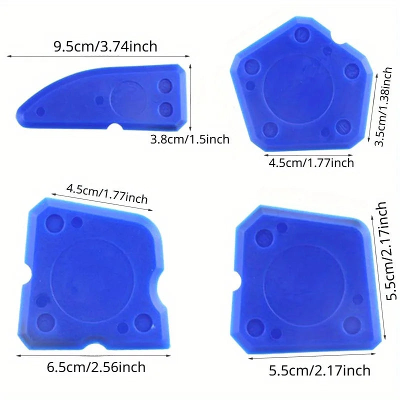 4-Piece Caulking Tool Kit – Sealant Spreader & Scraper Set Caulking Tool Kit Babs