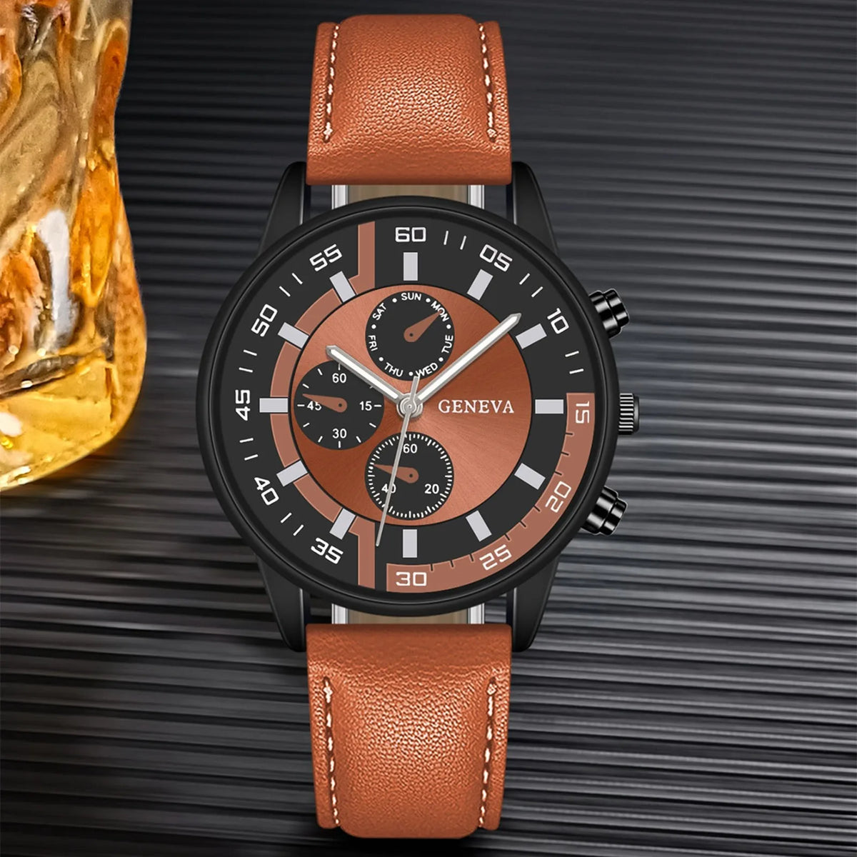 ISHOWTIENDA Men's Quartz Watch – Roman Numeral Auto Date Men's Quartz Watch Babs Brown