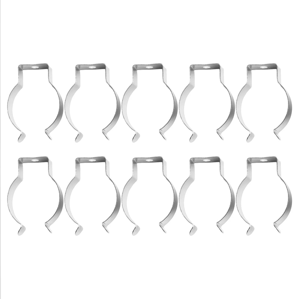 10pcs Spring Terry Clips Tool Hangers 6–28mm Pipe Clamps Tool Storage Clips Babs 28mm