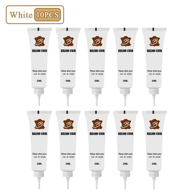 Leather Repair Cream – Scratches, Cracks, Car Seats & Sofa Leather Repair Cream Babs White-10PCS