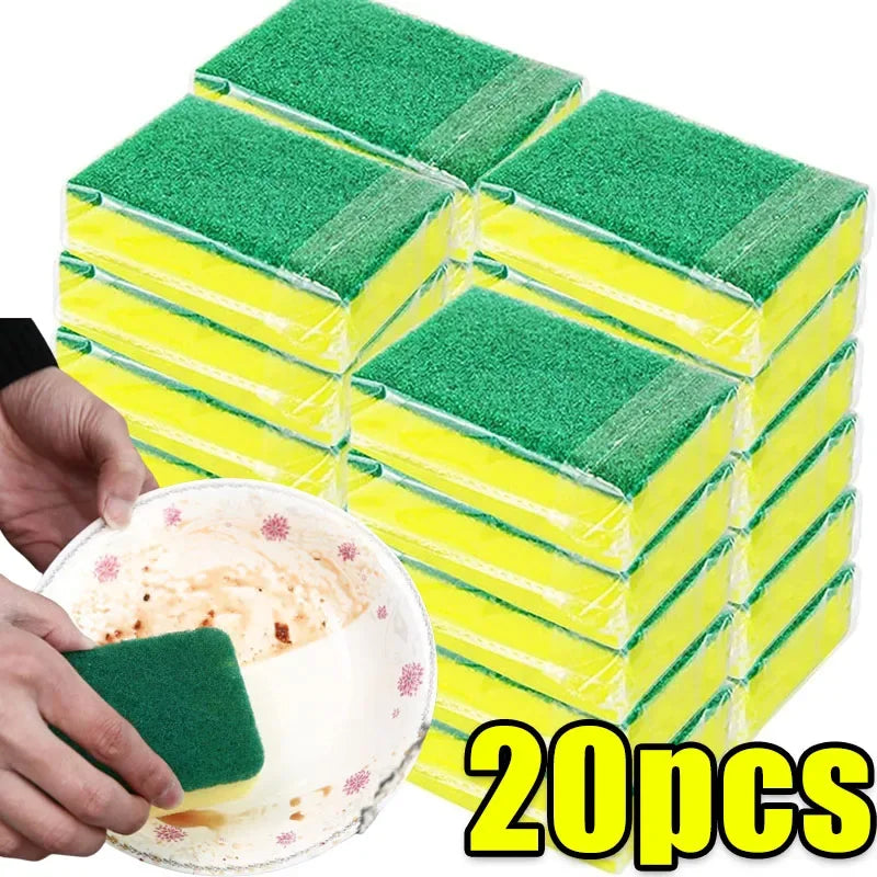 Kitchen Sponge Scouring Pad Set – Dishwashing Scrub Kit Kitchen Sponge Set Babs 20pcs