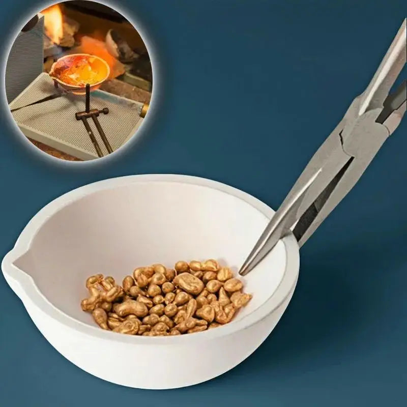 Quartz Bowl Crucible 5g–200g | Gold & Silver Melting Tool Jewelry Melting Crucible Babs