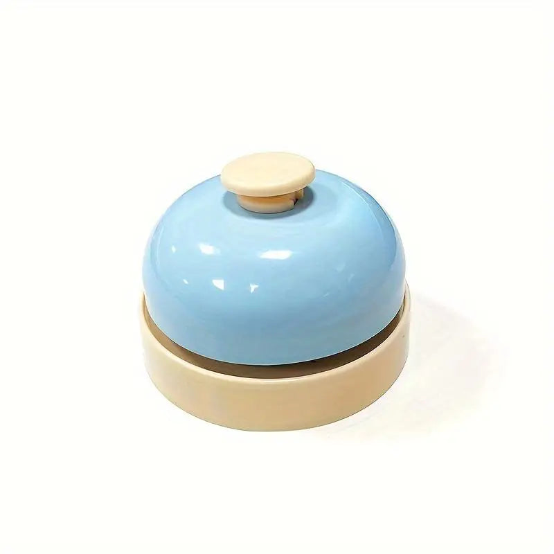 Metal Press Table Bell – Desk, Dining & Party Game Calling Bell Table Call Bell Babs Blue