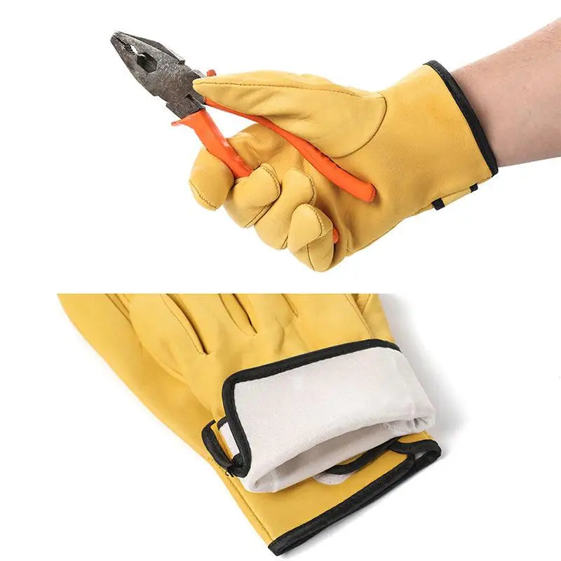 Sheepskin Leather Work Gloves – Welding, Garden & Motorcycle Leather Work Gloves Babs