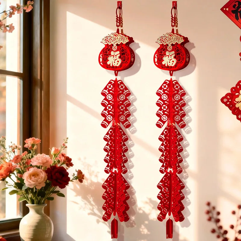 Chinese New Year Firecracker Pendant – Spring Festival Décor Holiday Decoration Pendant Babs