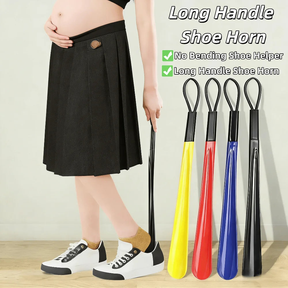 Extra Long Shoe Horn – ABS Non-Slip, No-Bend Shoe Helper Long Handle Shoe Horn Babs