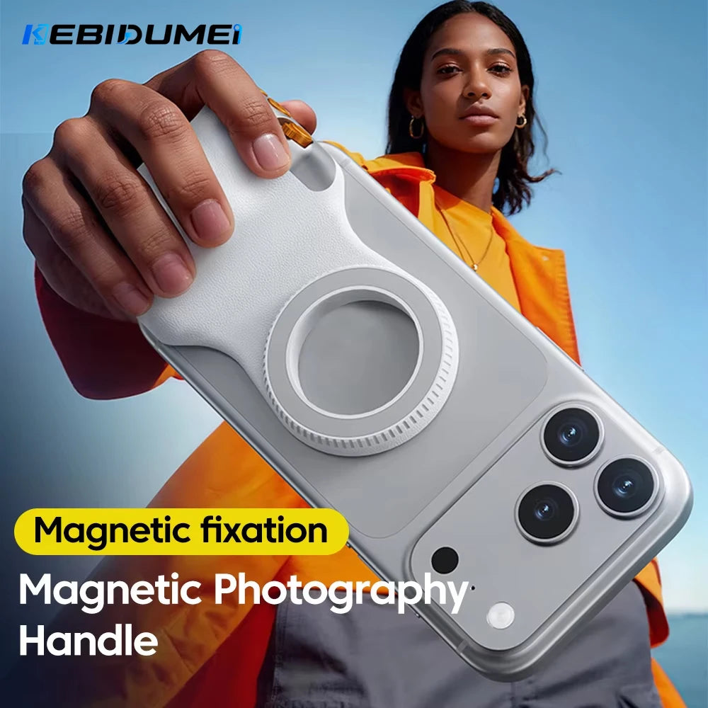 Magnetic Phone Camera Grip Bluetooth Remote Shutter & Zoom Smartphone Camera Grip Babs