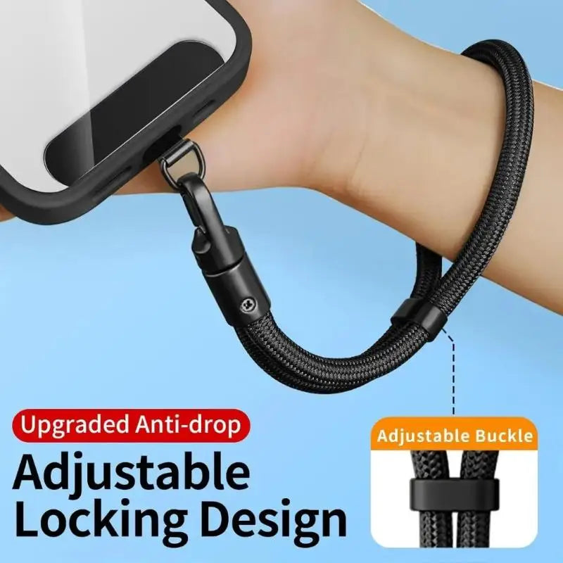 HUXUAN Adjustable Phone Wrist Lanyard – Anti-Drop Strap Phone Wrist Lanyard Babs