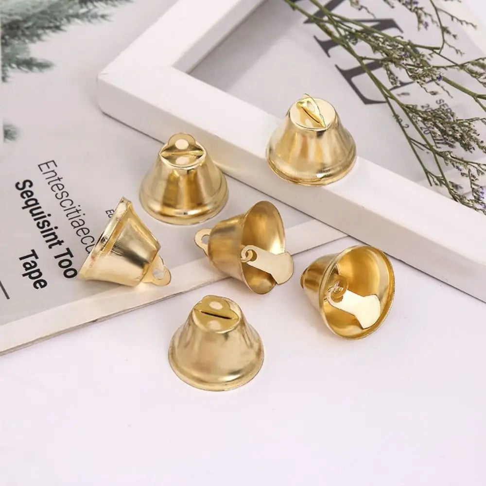 50pcs Gold Jingle Bell Pendants Multi-Size DIY Craft Charms DIY Craft Bell Charms Babs