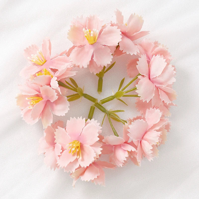 10/20Pcs 7cm Silk Artificial Rose Flower Heads – Wedding & Home Décor Artificial Flower Heads Babs Pink 20Pcs