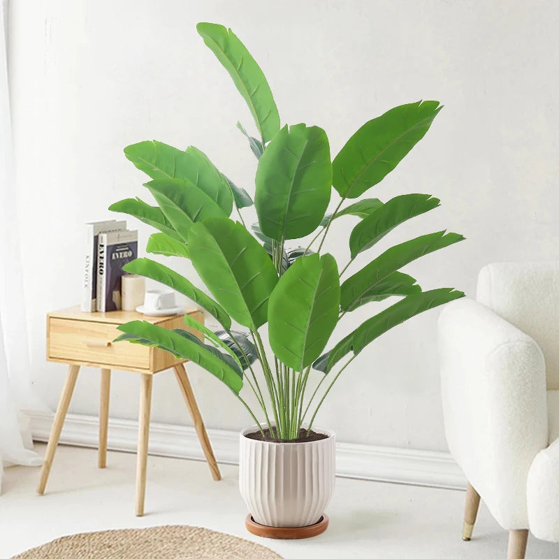 Large Artificial Tropical Palm & Monstera Leaves | Home Decor Artificial Tropical Plant Babs
