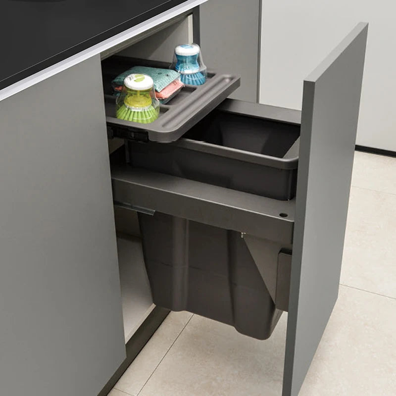 Built-In Kitchen Trash Can Large Capacity Recycle Dustbin Built-In Trash Can Babs
