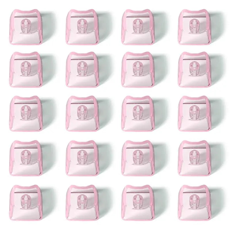 Cat Shaped Transparent Keycaps PBT 1U DIY MX Switch 10/20pcs Mechanical Keyboard Keycaps Babs 20pcs pink