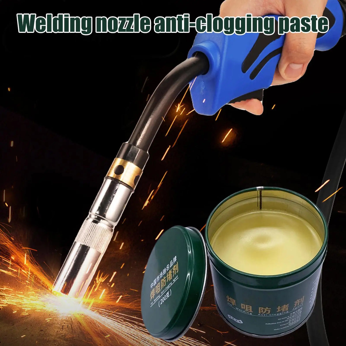 200g TIG/MIG Welding Nozzle Anti-Clog Gel – Spatter Protection Welding Nozzle Gel Babs