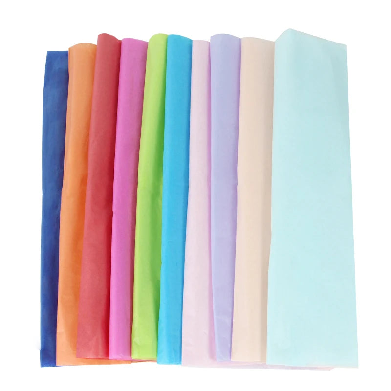 10Pcs Flower Bouquet Wrapping Tissue Paper 65x50cm DIY Craft Gift Wrapping Paper Babs