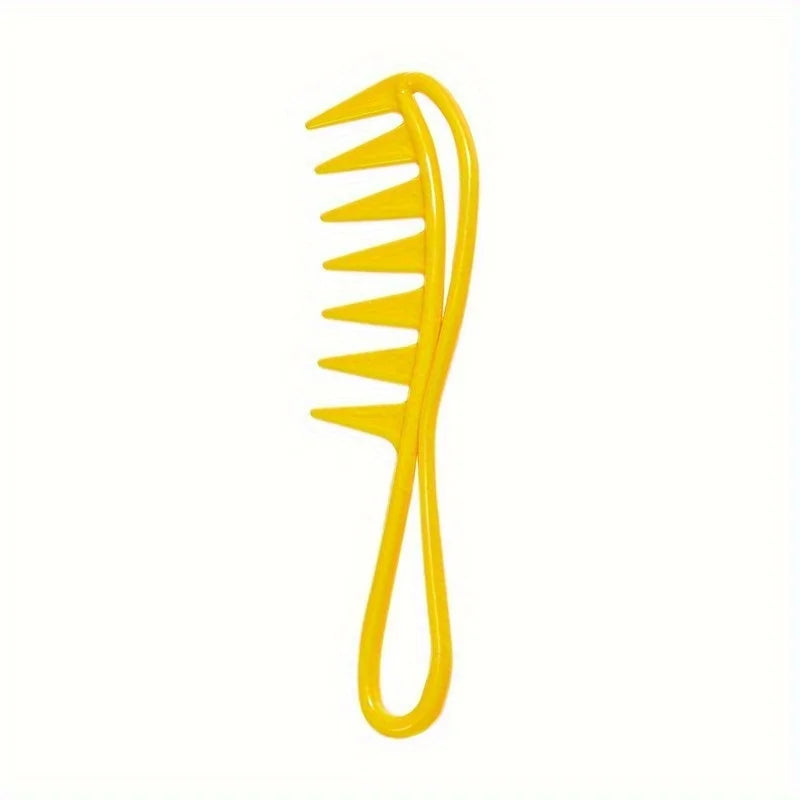 Retro Men's Hair Comb – Hollow 3D Handle for Styling & Massage Men's Hair Comb Babs yellow