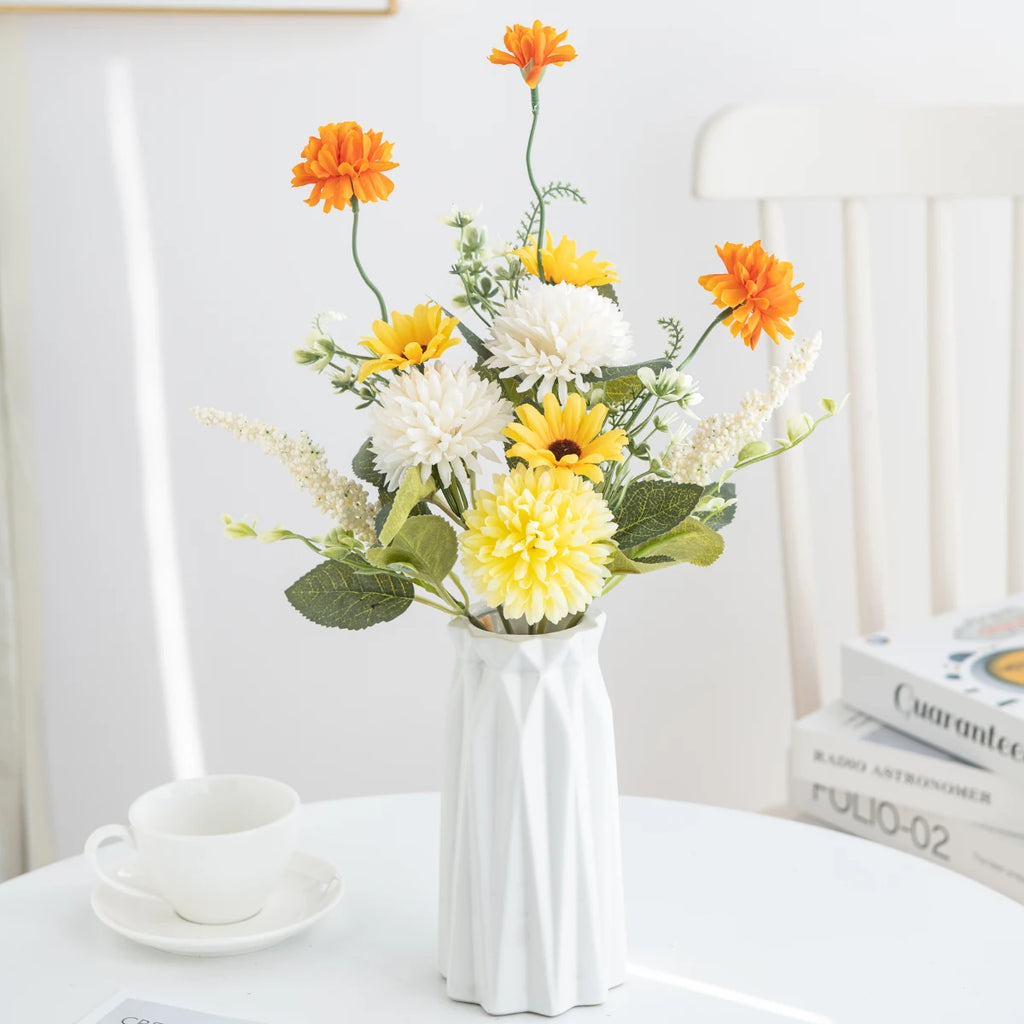 Silk Chrysanthemum Ball Bouquet – Wedding & Garden Décor Artificial Flower Bouquet Babs