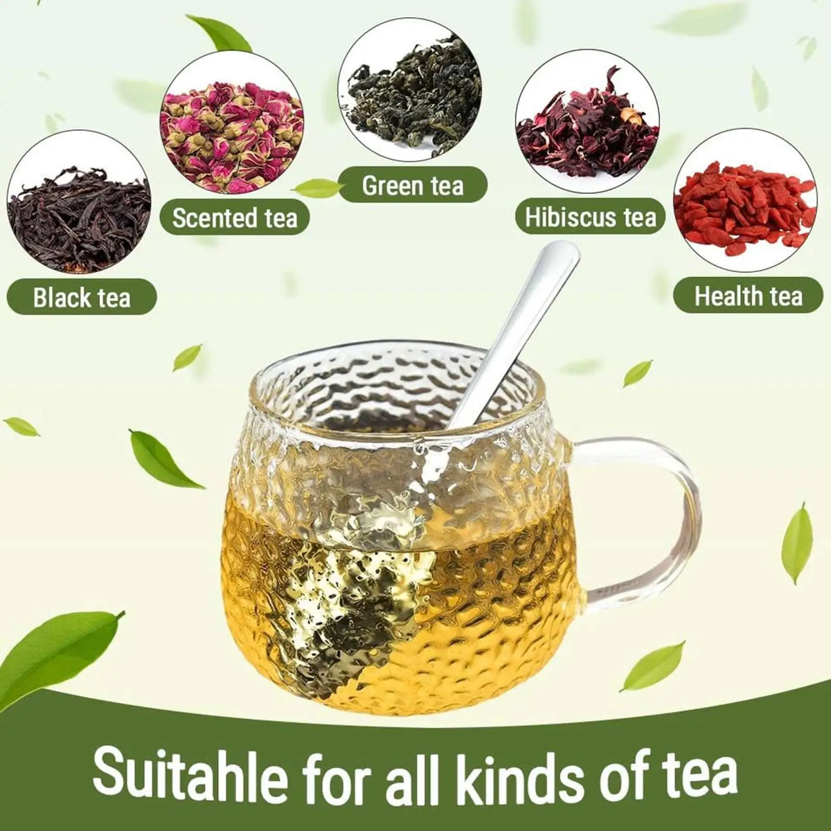 Stainless Steel Tea Infuser Spoon – Fine Mesh Loose Leaf Strainer Tea Infuser Spoon Babs