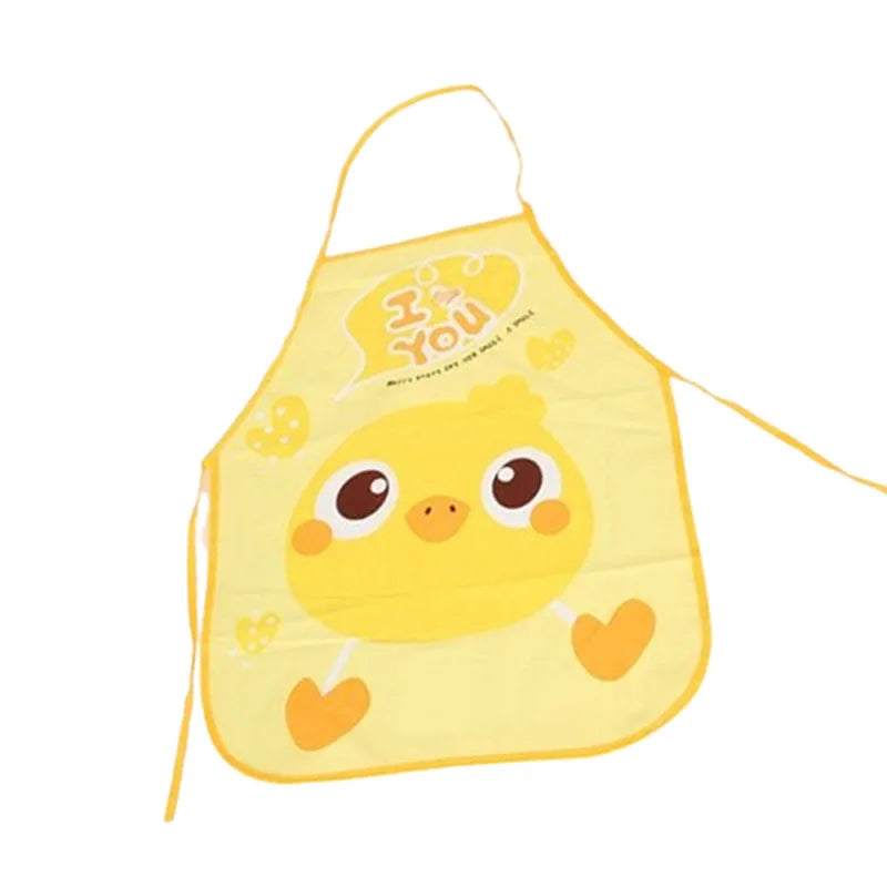 Kids Waterproof EVA Cartoon Smock Apron – Eating & Art Bib Kids Craft Apron Babs Yellow