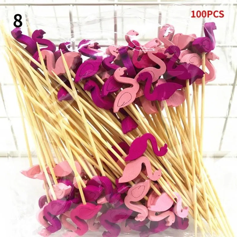 100 Pcs Decorative Bamboo Picks – Cocktail, Fruit & Party Decorative Bamboo Picks Babs 8