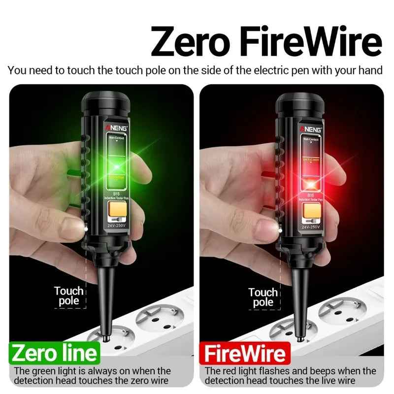 Voltage Tester Pen – Color Light, Breakpoint & Live Wire Detector Voltage Tester Pen Babs