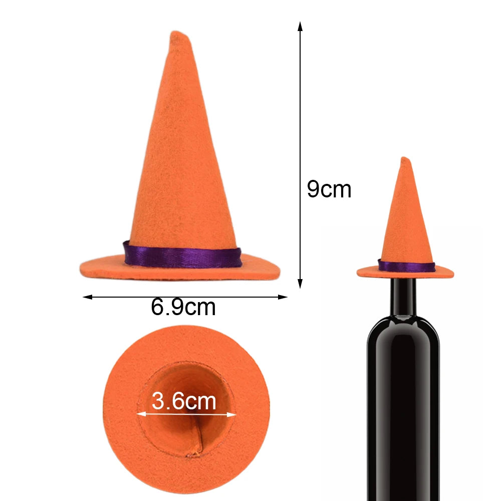 Halloween Cocktail Straws, Witch Hat & Bottle Label Party Decor Halloween Party Decor Babs 4pcs B