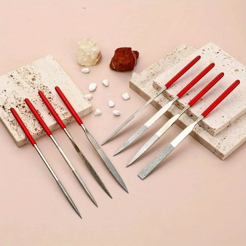 10-Piece Diamond Needle File Set – Mini Files for Metal & Stone Diamond Needle File Set Babs