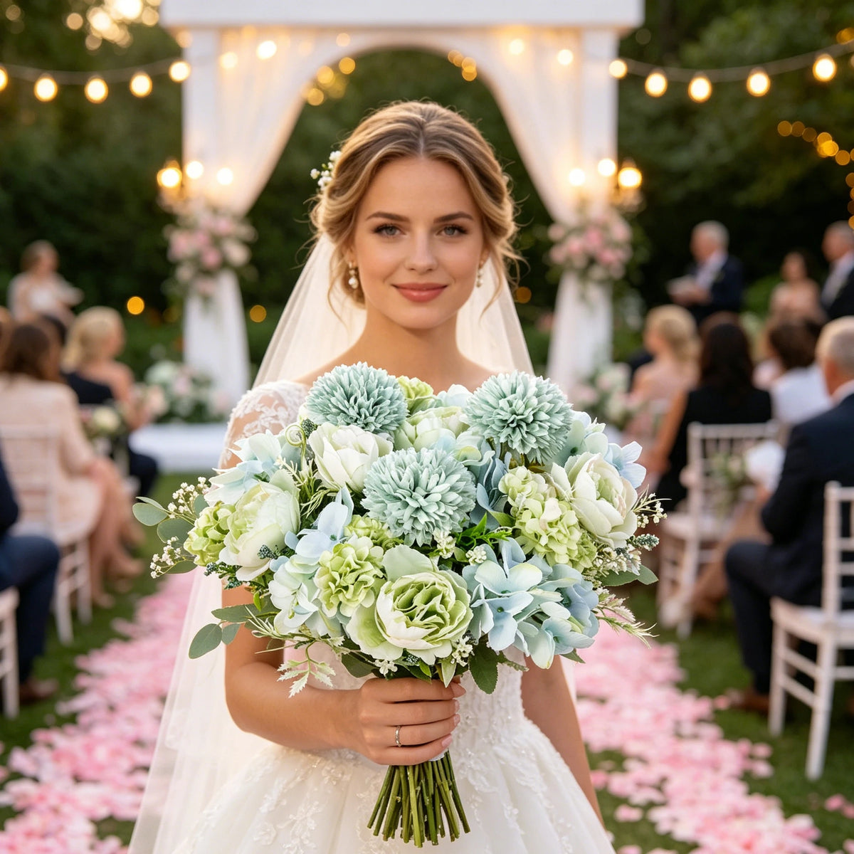 Silk Hydrangea Artificial Flowers – Wedding & Home Décor Bouquet Artificial Flowers Babs