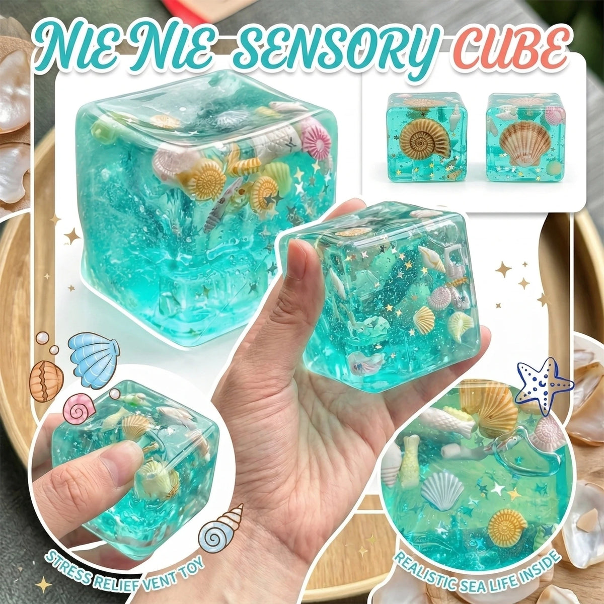 Ocean Squeeze Sensory Fidget Ball – 3D Cartoon Stress Toy Sensory Fidget Toy Babs