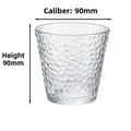 Hammered Glass Cup – Transparent Mug for Tea, Coffee & Milk Glass Drinking Cup Babs Transparent short 301-400ml