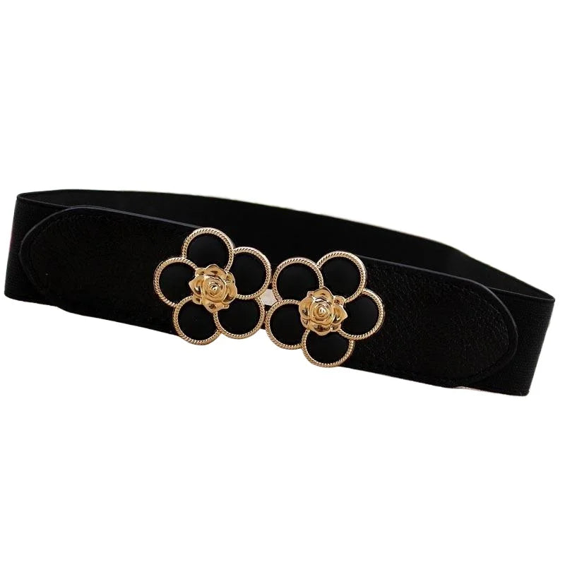 Floral Elastic Stretch Waistband Belt for Women Elastic Waistband Belt Babs