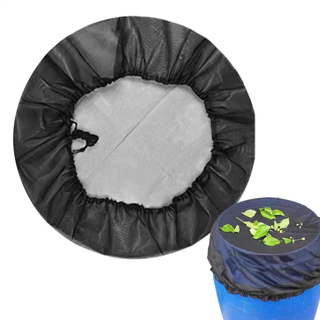 Rain Barrel Mesh Cover with Drawstring – Insect & Debris Net Rain Barrel Cover Babs