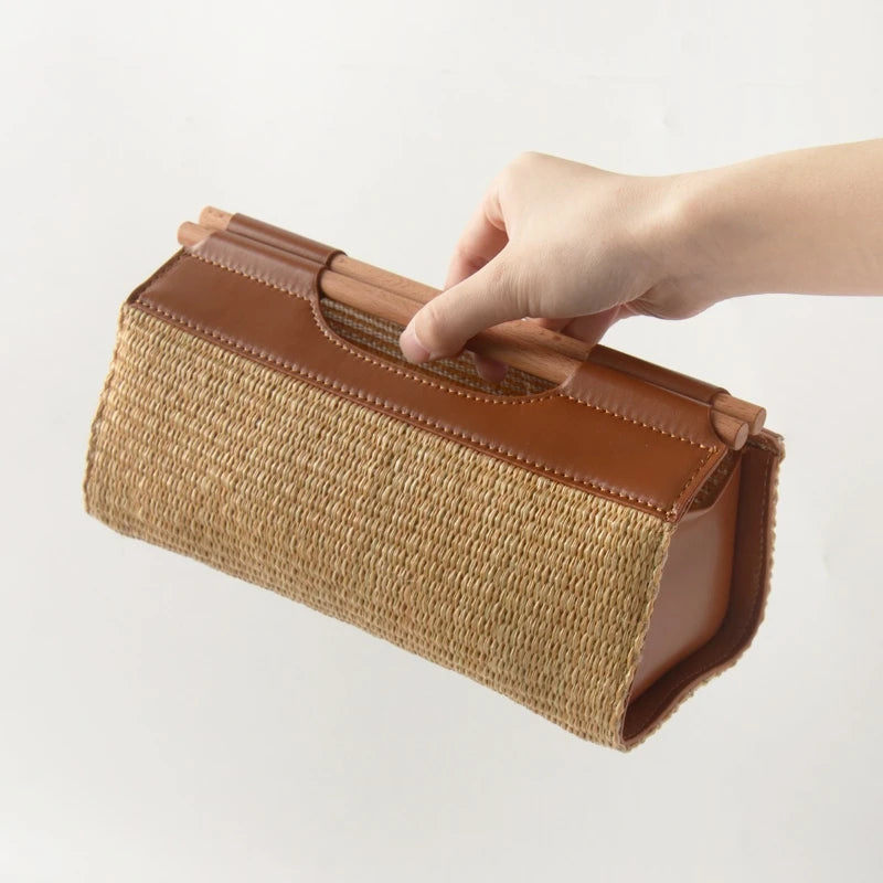 Natural Rattan Weave Tissue Box – Retro Home Décor Holder Decorative Tissue Holder Babs