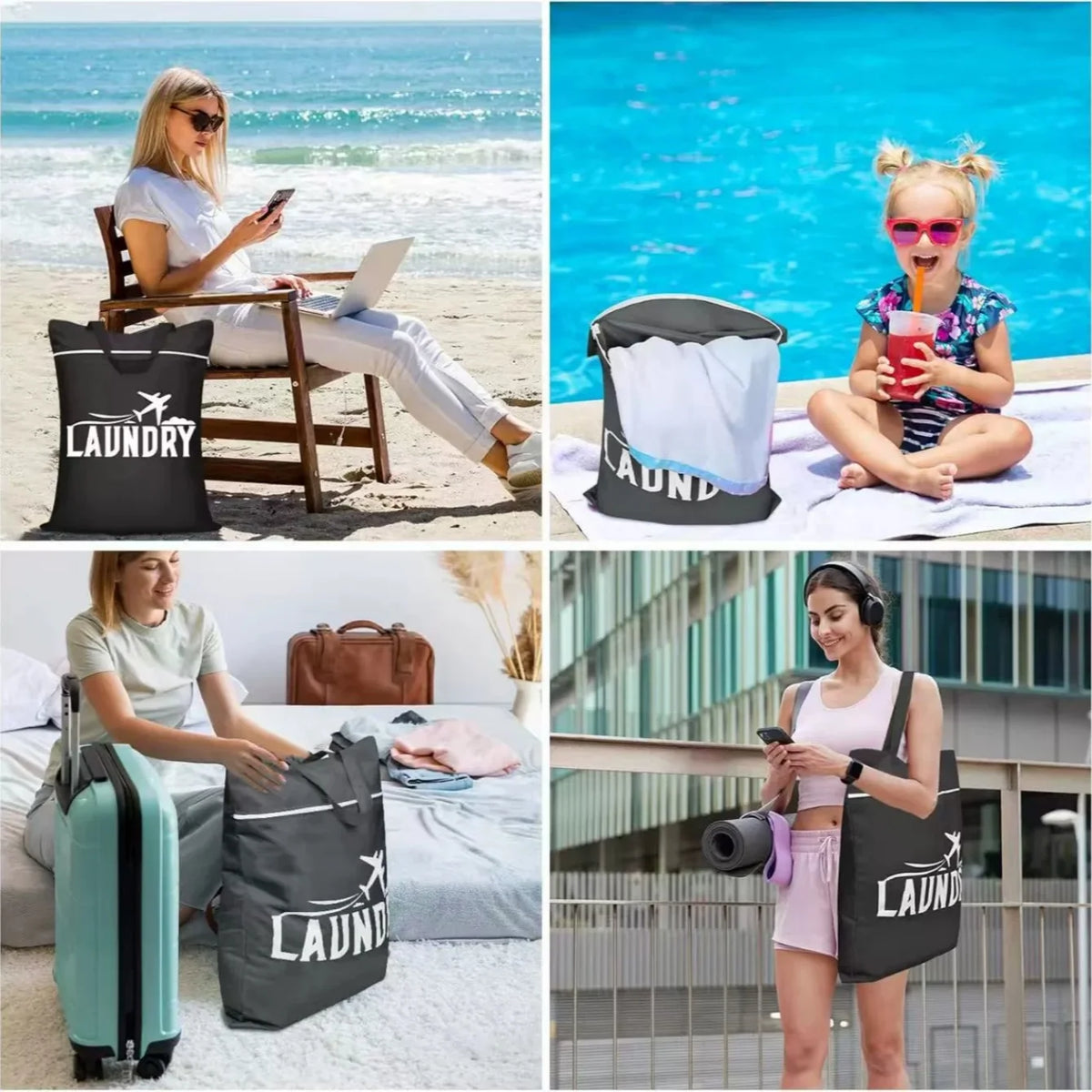 Large Waterproof Wet Bag – Travel Laundry & Gym Bag Waterproof Wet Bag Babs