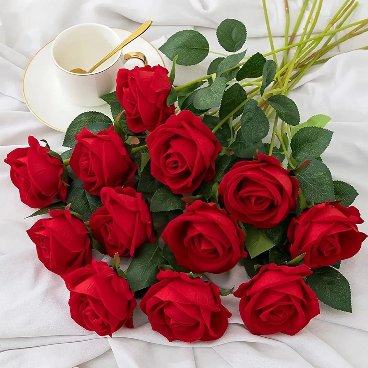 Silk Rose Artificial Bouquet 3/5pc – Wedding & Home Decor Artificial Flower Bouquet Babs MULTI 3 Piece