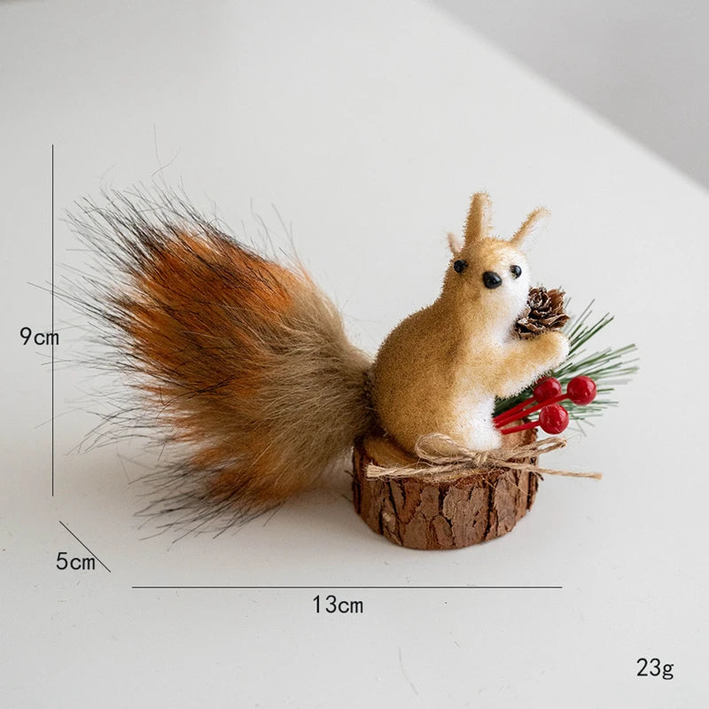 Realistic Squirrel Christmas Tree Ornament | Holiday Pendant Christmas Tree Ornament Babs D