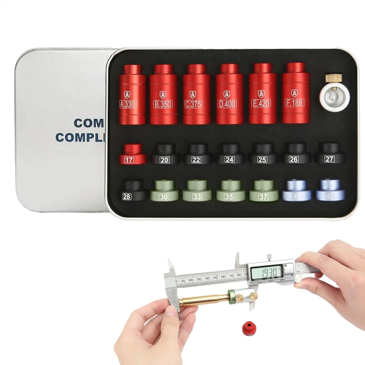 Bullet & Headspace Gauge Comparator Kit | Reloading Tool Comparator Gauge Kit Babs