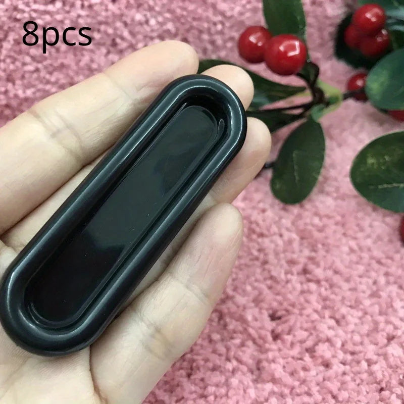 8-Pack Self-Adhesive Cabinet & Door Handles – Non-Slip Grip Cabinet Door Handle Babs Black