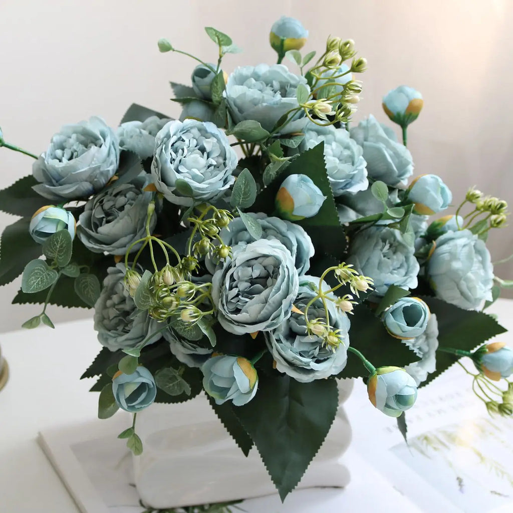 Silk Peony Artificial Flower Bouquet – Wedding & Home Décor Artificial Flower Bouquet Babs