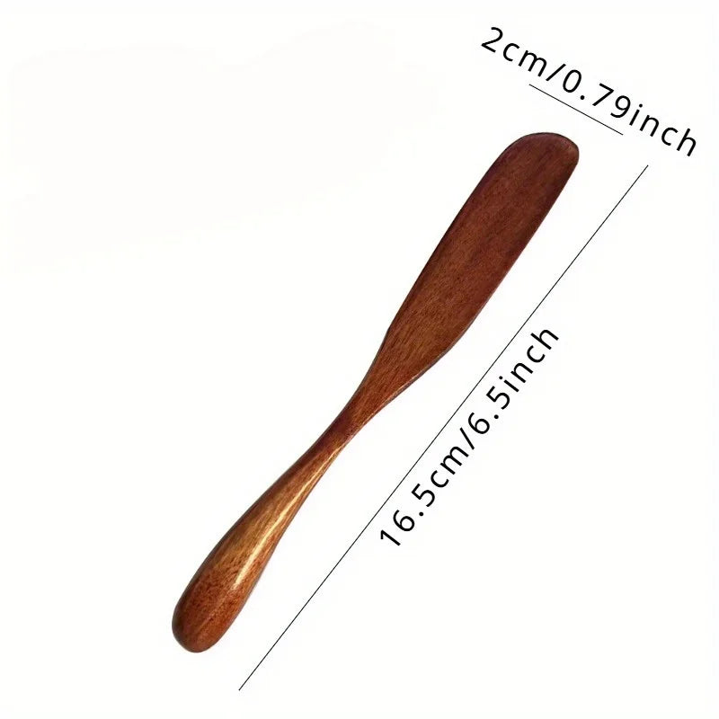 Wooden Cream & Butter Spatula Spreader – Heat-Resistant Kitchen Spreader Knife Babs