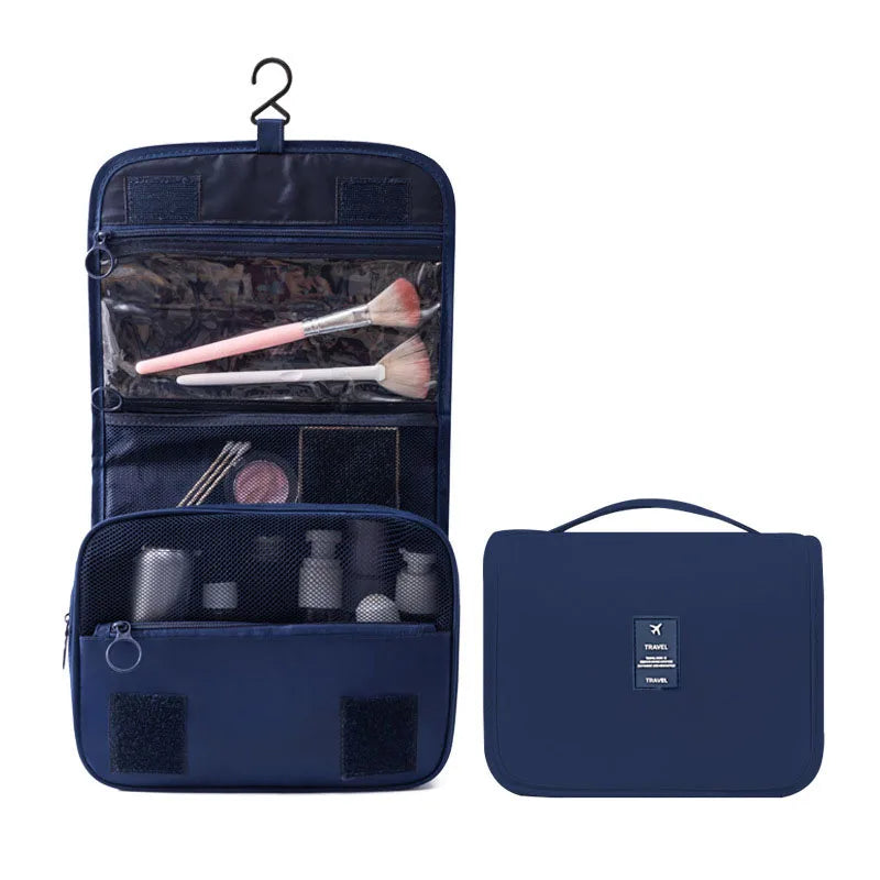 Travel Makeup Bag – Waterproof High-Capacity Toiletry Organizer Toiletry Organizer Bag Babs Navy blue