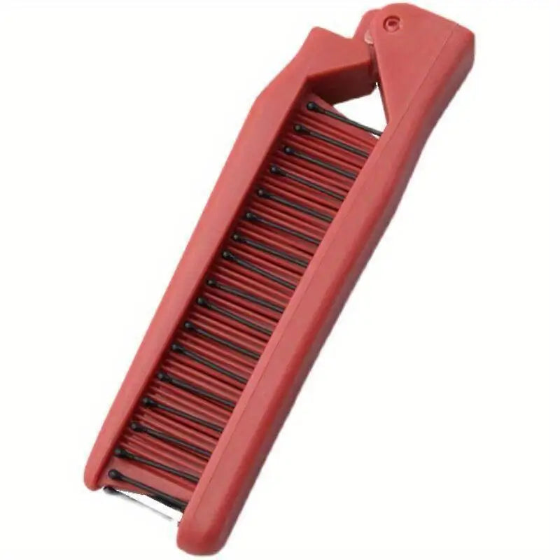 Folding Bristle Travel Comb – Portable Dual-Head Hair Comb Travel Hair Comb Babs