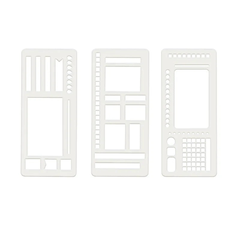 3pcs Polka Dot Diary Template Set – DIY Card & Journal Stencils DIY Craft Stencil Set Babs