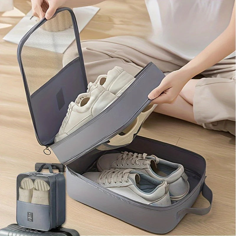 Travel Shoe Bags – Holds 3 Pairs | Carry-On Luggage Organizer Travel Shoe Bags Babs